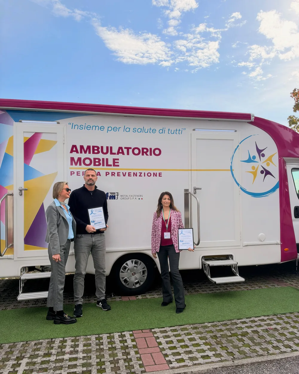 Una giornata di prevenzione della Clinica Mobile: FM Metal Fasteners Group, provincia di Reggio Emilia